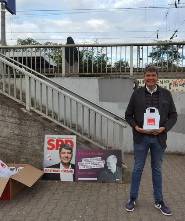 Matthias Körner am Bahnhof Groß Karben