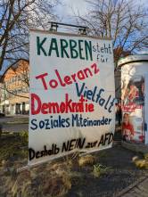 Demokratie-Traktor vorne