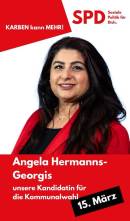 Angela Hermanns-Georgis, stellvertr. Fraktionsvorsitzende, Kandidatin für die Stadtverordtenversammlung
