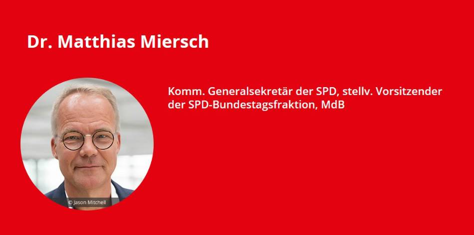 Dr. Matthias Miersch Dr. Matthias Miersch
