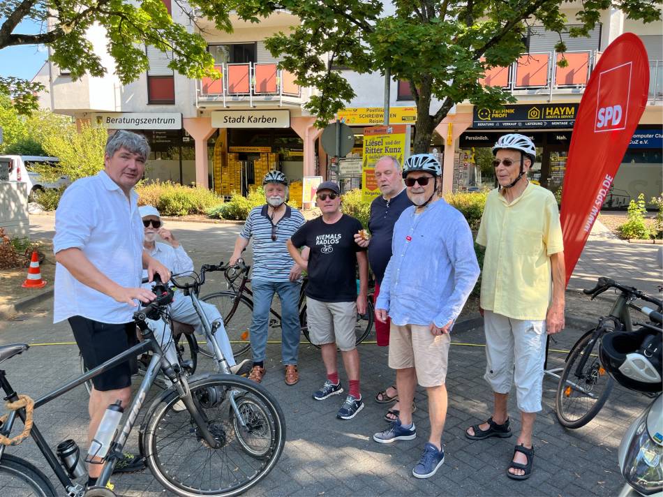 Fahrrad-Sommertour an der Nidda: Mit Matthias Körner (MdL) in Karben unterwegs