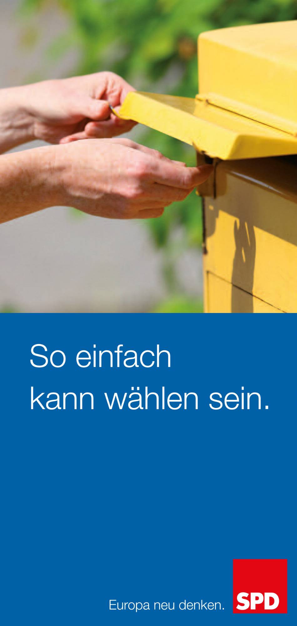 Flyer zur Briefwahl