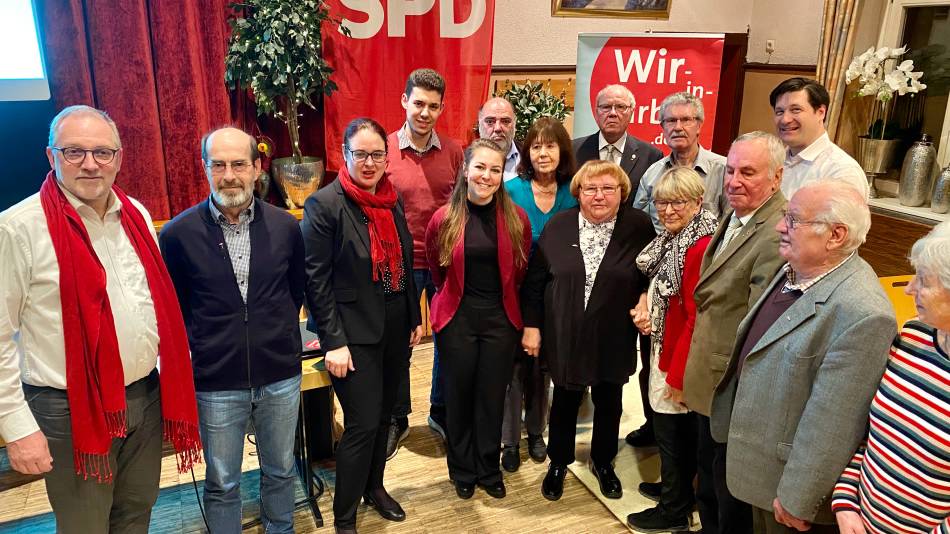 Jubilare und SPD Vorsitzende