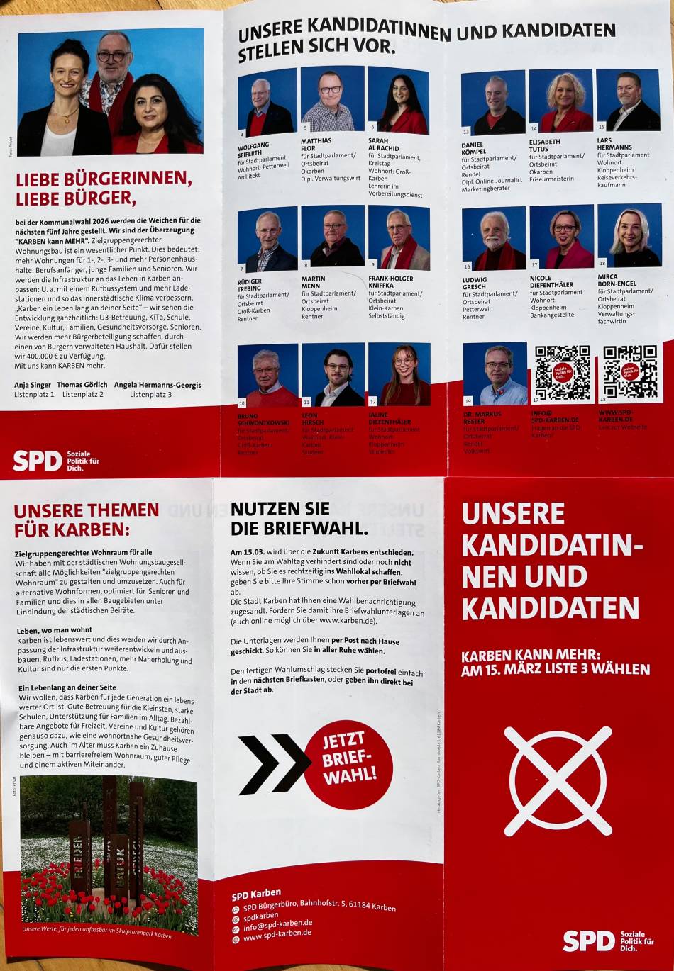 Kommunalwahlen am 15. März: Unsere Kandidaten für ein KARBEN kann MEHR.