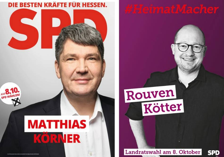Landtagskandidat Matthias Körner und Landratskandidat Rouven Kötter
