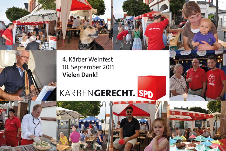 Nachlese SPD-Weinfest 2011: Gute Laune bei Wein, frischem Flammkuchen und Live-Musik