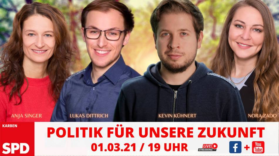 Onlineveranstaltunng: Kevin Kühnert aus Berlin zu Gast bei der SPD Karben
