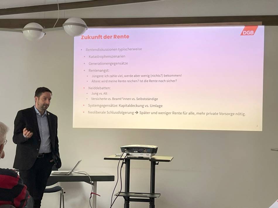 Referent Stafan Würzbach, DGB Referent Stafan Würzbach, DGB