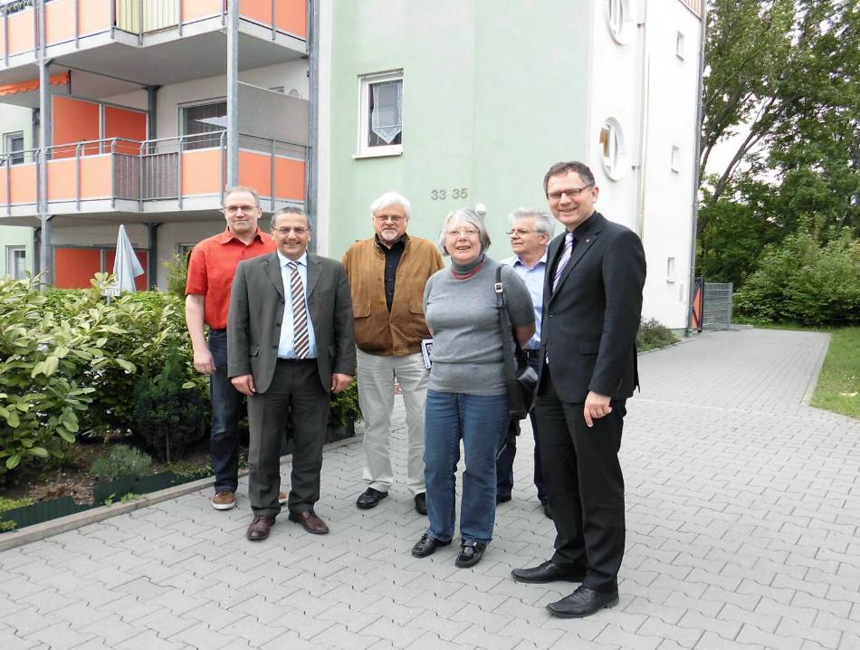 V. l. n. r.: Thomas Görlich, Stefan Lux, Detlev Engel, Christel Zobeley, Milos Dotlic und Jochen Schmitt