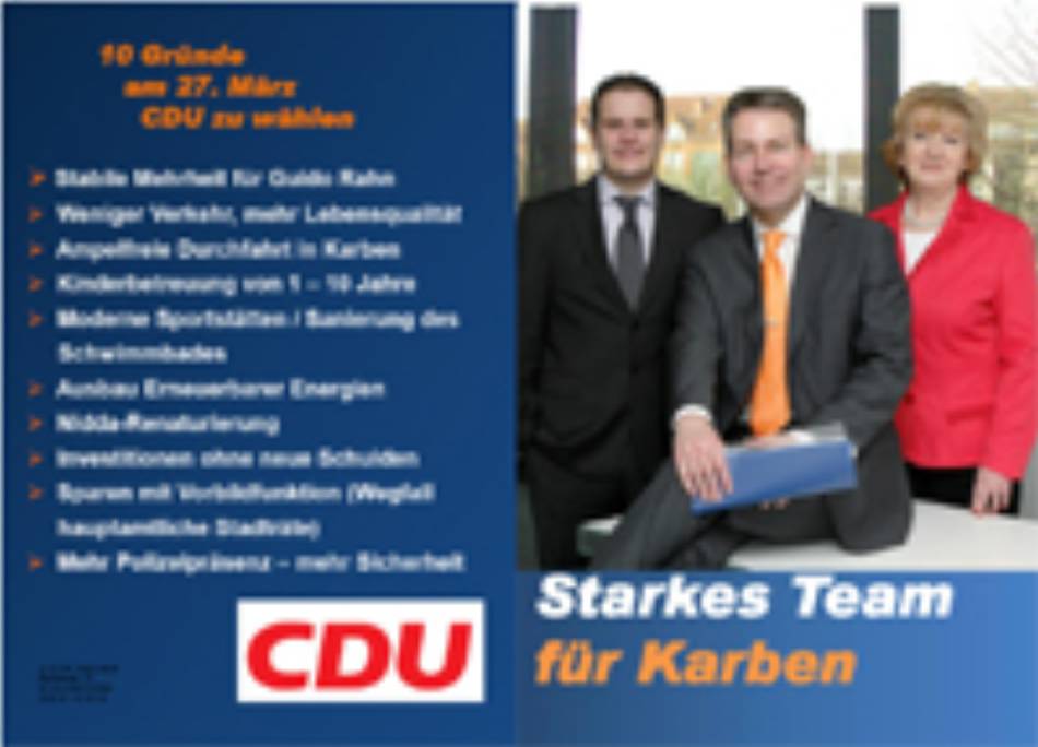 Voller Halbwahrheiten und sogar Falschaussagen - Wahlkampfbroschüre der CDU